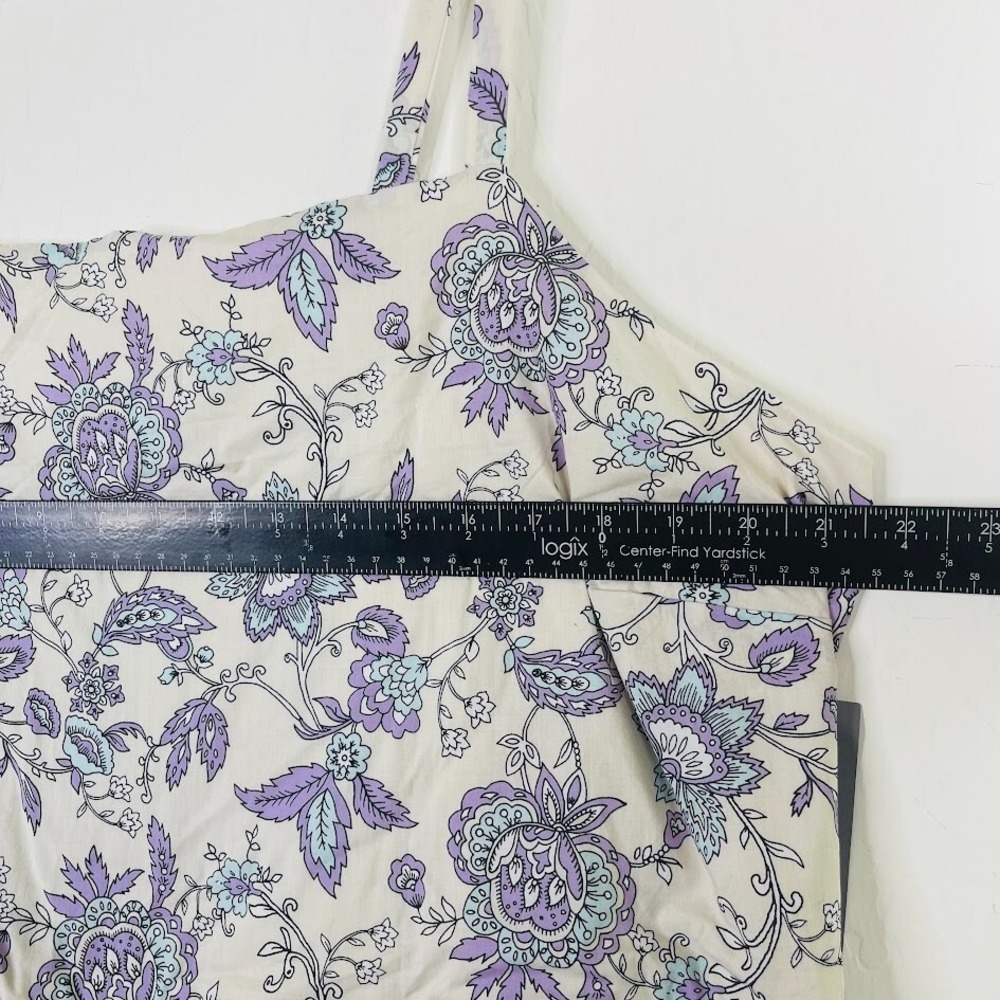 NEW Lane Bryant Smocked Floral Print Maxi Dress Boho Cottagecore Resort Size 22 - Picture 8 of 14